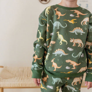 Sweet Wink - Sweet Wink Dinosaurs Rock Fleece Sweatshirt | Kids - Classy Rascals Boutique