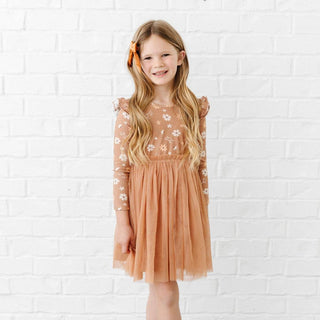 Sweet Wink - Sweet Wink - Ditsy Fall Floral Long Sleeve Tutu Dress - Classy Rascals Boutique