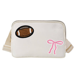 Sweet Wink - Sweet Wink Football Bow Belt Bag | Game Day Belt Bag - Classy Rascals Boutique