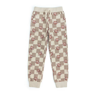 Sweet Wink - Sweet Wink Football Checkered Jogger | Boys Game Day Pants - Classy Rascals Boutique