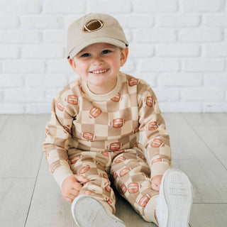 Sweet Wink - Sweet Wink Football Checkered Jogger | Boys Game Day Pants - Classy Rascals Boutique