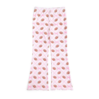 Sweet Wink - Sweet Wink Football Trellis Flare Legging | Girls Game Day Leggings - Classy Rascals Boutique