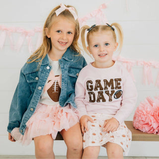 Sweet Wink - Sweet Wink - Game Day Glitter Bow Clip Set - Football - Kids Hair - Classy Rascals Boutique