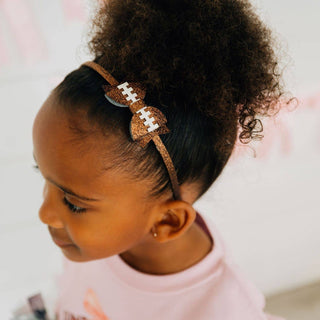 Sweet Wink - Sweet Wink Game Day Glitter Bow Headband | Football Hair Accessory - Classy Rascals Boutique