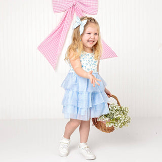 Sweet Wink - Sweet Wink - Sky Floral Tank Tutu Dress - Girls Clothes - Spring - Classy Rascals Boutique