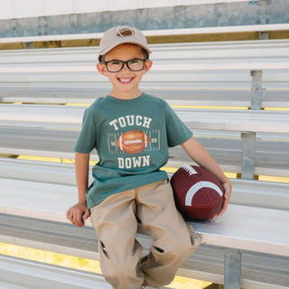 Sweet Wink - Sweet Wink - Touchdown Short Sleeve T-Shirt - Boys Clothing - Game Day - Classy Rascals Boutique