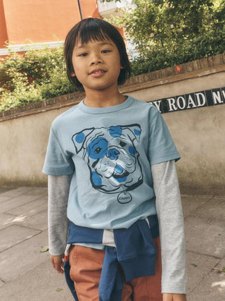 Tea Collection - Tea Collection Long-Sleeve Layered Tee | Chippy the Bulldog Boys Shirt - Classy Rascals Boutique