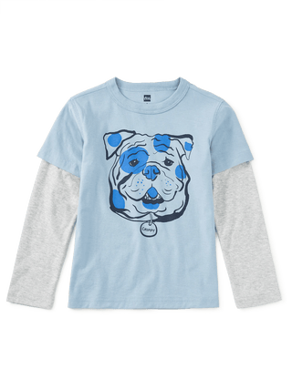 Tea Collection - Tea Collection Long-Sleeve Layered Tee | Chippy the Bulldog Boys Shirt - Classy Rascals Boutique