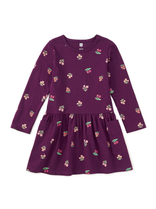 Tea Collection - Tea Collection Long Sleeve Pocket Dress | Midnight Posy - Classy Rascals Boutique