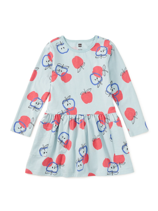 Tea Collection - Tea Collection Long Sleeve Pocket Dress | Tossed Apples - Classy Rascals Boutique