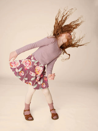 Tea Collection - Tea Collection Tiered Skirted Twirl Dress Turkish Rose - Classy Rascals Boutique
