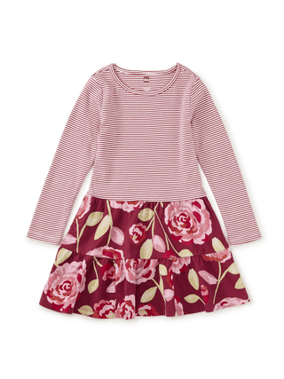 Tea Collection - Tea Collection Tiered Skirted Twirl Dress Turkish Rose - Classy Rascals Boutique