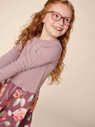Tea Collection - Tea Collection Tiered Skirted Twirl Dress Turkish Rose - Classy Rascals Boutique