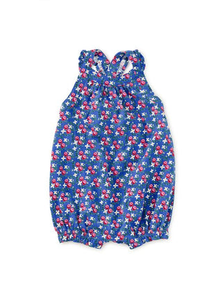 Tea Collection - Tea Cross - Back Baby Romper Flamenco Fan Rose - Classy Rascals Boutique