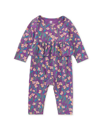 Tea Collection - Tea Pretty Peplum Baby Romper Perfume - Classy Rascals Boutique