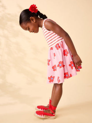 Tea Collection - Tea Print Mix Tank Skirted Dress Rock Floral - Classy Rascals Boutique