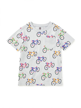 Tea Collection - Tea Printed Pocket Tee La Vuelta Bikes - Classy Rascals Boutique