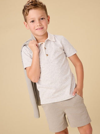 Tea Collection - Tea Printed Polo Top Flor De Papel - Classy Rascals Boutique