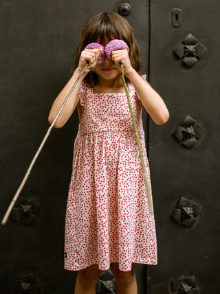 Tea Collection - Tea Ruffle Strap Dress Mini Rose Toss - Classy Rascals Boutique