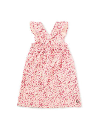 Tea Collection - Tea Ruffle Strap Dress Mini Rose Toss - Classy Rascals Boutique