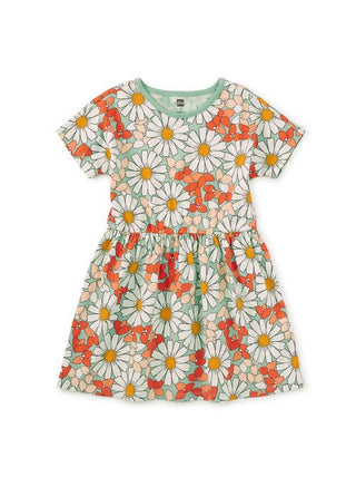 Tea Collection - Tea Short Sleeve Twirl Dress Daisy Deluxe - Classy Rascals Boutique