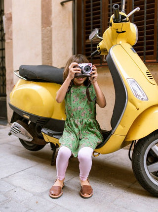 Tea Collection - Tea Short Sleeve Twirl Dress Olive Floral - Classy Rascals Boutique