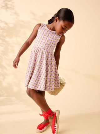 Tea Collection - Tea Sleeveless Ballet Dress Tile Floral - Classy Rascals Boutique