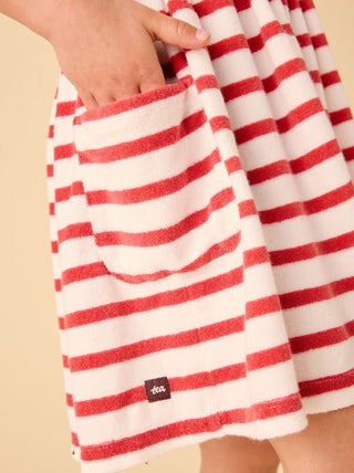 Tea Collection - Tea Stripe Tie Shoulder Twirl Dress Pomme - Classy Rascals Boutique