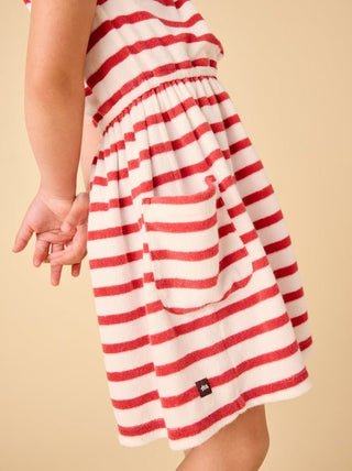 Tea Collection - Tea Stripe Tie Shoulder Twirl Dress Pomme - Classy Rascals Boutique