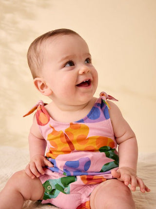 Tea Collection - Tea Tie Shoulder Baby Romper Butterfly Spot - Classy Rascals Boutique