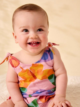 Tea Collection - Tea Tie Shoulder Baby Romper Butterfly Spot - Classy Rascals Boutique