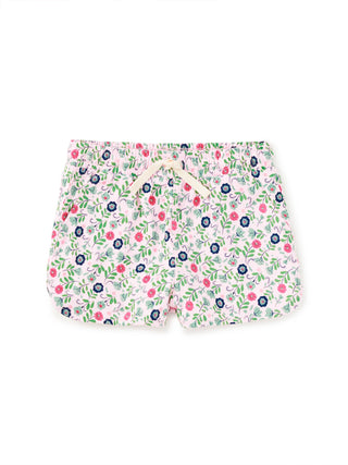 Tea Collection - Tea Tie Waist Shorts Azuejos Florales - Classy Rascals Boutique
