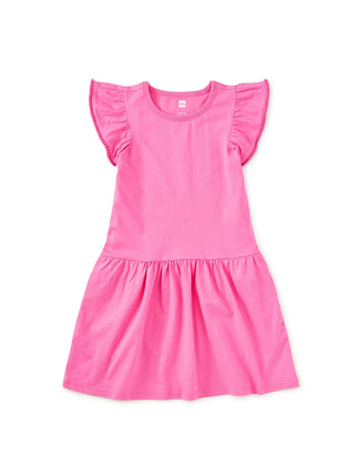 Tea Collection - Tea Tier Pom - Pom Flutter Dress Carousel Pink - Classy Rascals Boutique