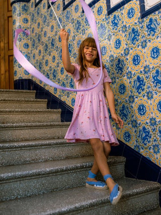 Tea Collection - Tea Tiered Bamboo Playsoft Dress Busy Bees & Flowers - Classy Rascals Boutique