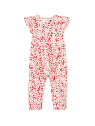 Tea Collection - Tea Tulip Sleeve Baby Romper Mini Rose Toss - Classy Rascals Boutique