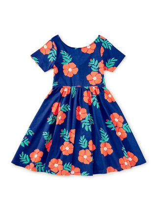 Tea Collection - Tea Twist Back Ballet Dress Rock Rose - Classy Rascals Boutique