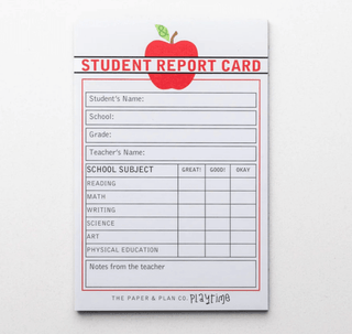The Paper and Plan Co. - The Paper and Plan Co. - Kids Playtime Pad™ - Student Report Card - Classy Rascals Boutique