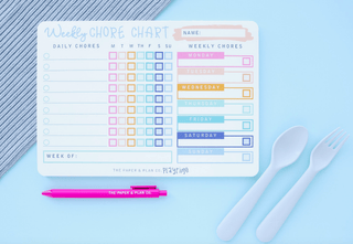 The Paper and Plan Co. - The Paper and Plan Co. - Playtime Pad®  Weekly Chore Chart - Classy Rascals Boutique