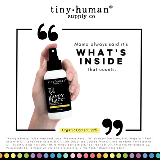 Tiny Human Supply Co. - Tiny Human Supply Co. - Happy Place Linen Spray 4oz - Dreamy Lavender - Classy Rascals Boutique