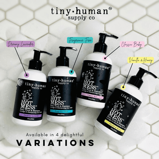 Tiny Human Supply Co. - Tiny Human Supply Co. - Hot Mess™ Shampoo and Baby Wash 8oz - Dreamy Lavender - Classy Rascals Boutique