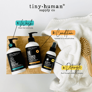 Tiny Human Supply Co. - Tiny Human Supply Co. - Hot Mess™ Shampoo and Baby Wash 8oz - Dreamy Lavender - Classy Rascals Boutique