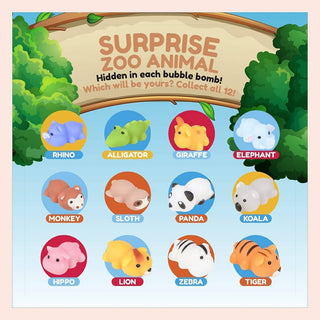 Two Sisters Spa - Two Sisters Spa - Zoo Animal Kids Bath Bomb with Toy Inside - Classy Rascals Boutique