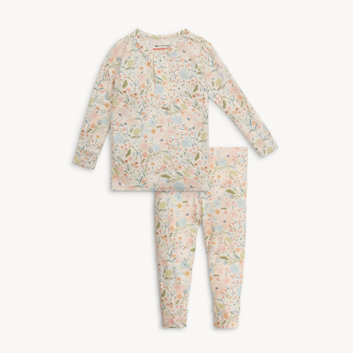 Magnetic Me Charlotte Modal L/S 2-Piece PJ Set with Ruffles