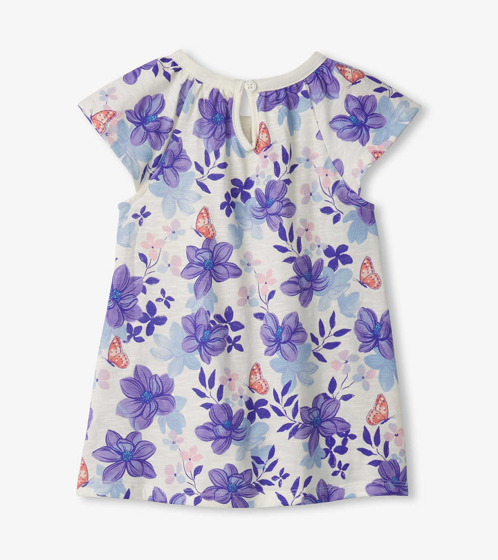 Hatley Painted Magnolias Easy Raglan Dress