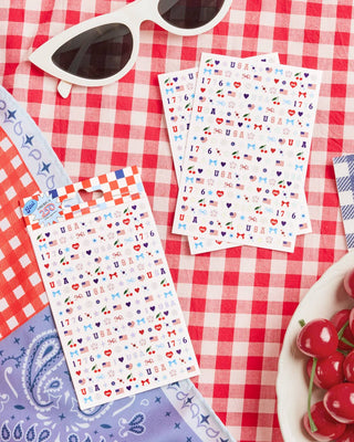 xo, Fetti - xo, Fetti - America 250 Nail Stickers | patriotic nails, usa party - Classy Rascals Boutique