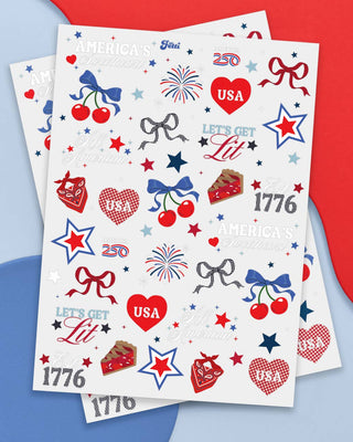 xo, Fetti - xo, Fetti - America 250 Tattoos | patriotic, 4th of july, usa, temporary - Classy Rascals Boutique