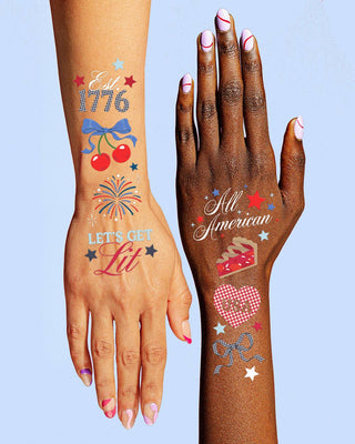 xo, Fetti - xo, Fetti - America 250 Tattoos | patriotic, 4th of july, usa, temporary - Classy Rascals Boutique