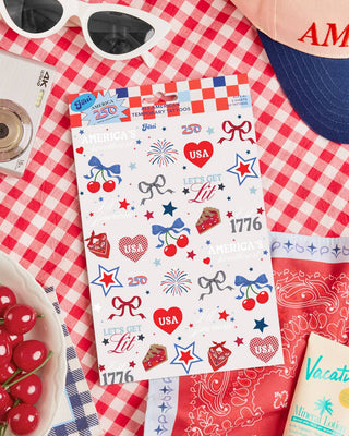xo, Fetti - xo, Fetti - America 250 Tattoos | patriotic, 4th of july, usa, temporary - Classy Rascals Boutique