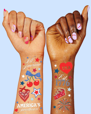 xo, Fetti - xo, Fetti - America 250 Tattoos | patriotic, 4th of july, usa, temporary - Classy Rascals Boutique