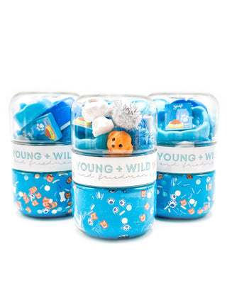 YOUNG WILD & FRIEDMAN - Young Wild & Friedman Grab & Go Dough Jar | Blue Pet Shop - Classy Rascals Boutique